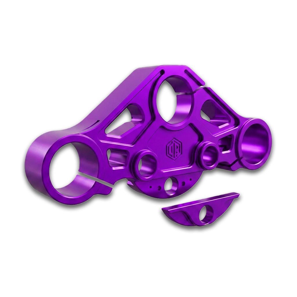 OFFRAMP WARPATH™ Touring Top Triple Tree – CNC Billet Anodized Finish for Harley Road Glide 2015–2023 - Image 16