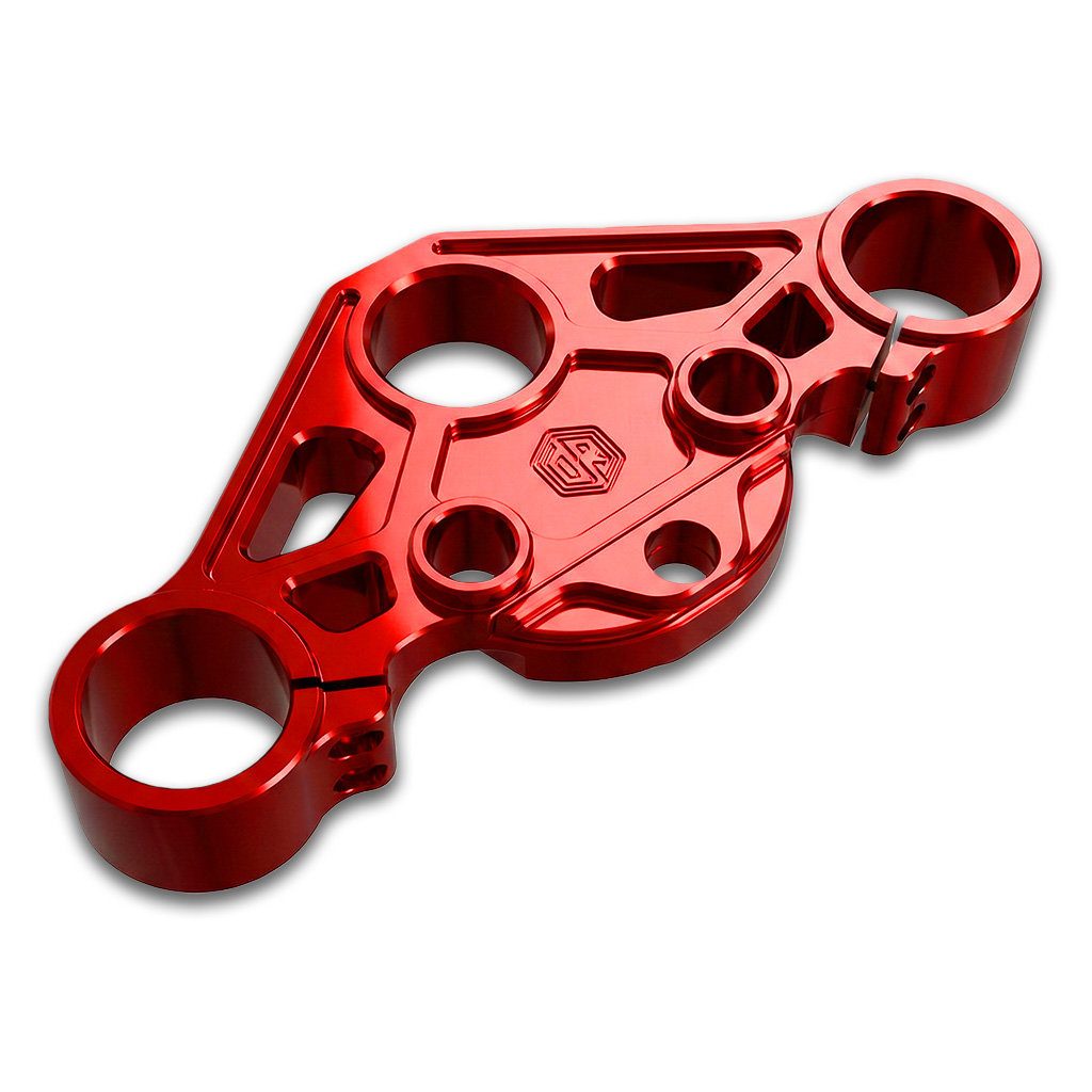 OFFRAMP WARPATH™ Touring Top Triple Tree – CNC Billet Anodized Finish for Harley Road Glide 2015–2023 - Image 2