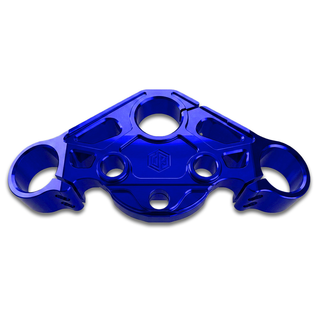 OFFRAMP WARPATH™ Touring Top Triple Tree – 1" Drop CNC Billet Anodizing Finish for Harley Road Glide 2015–2023 - Image 4