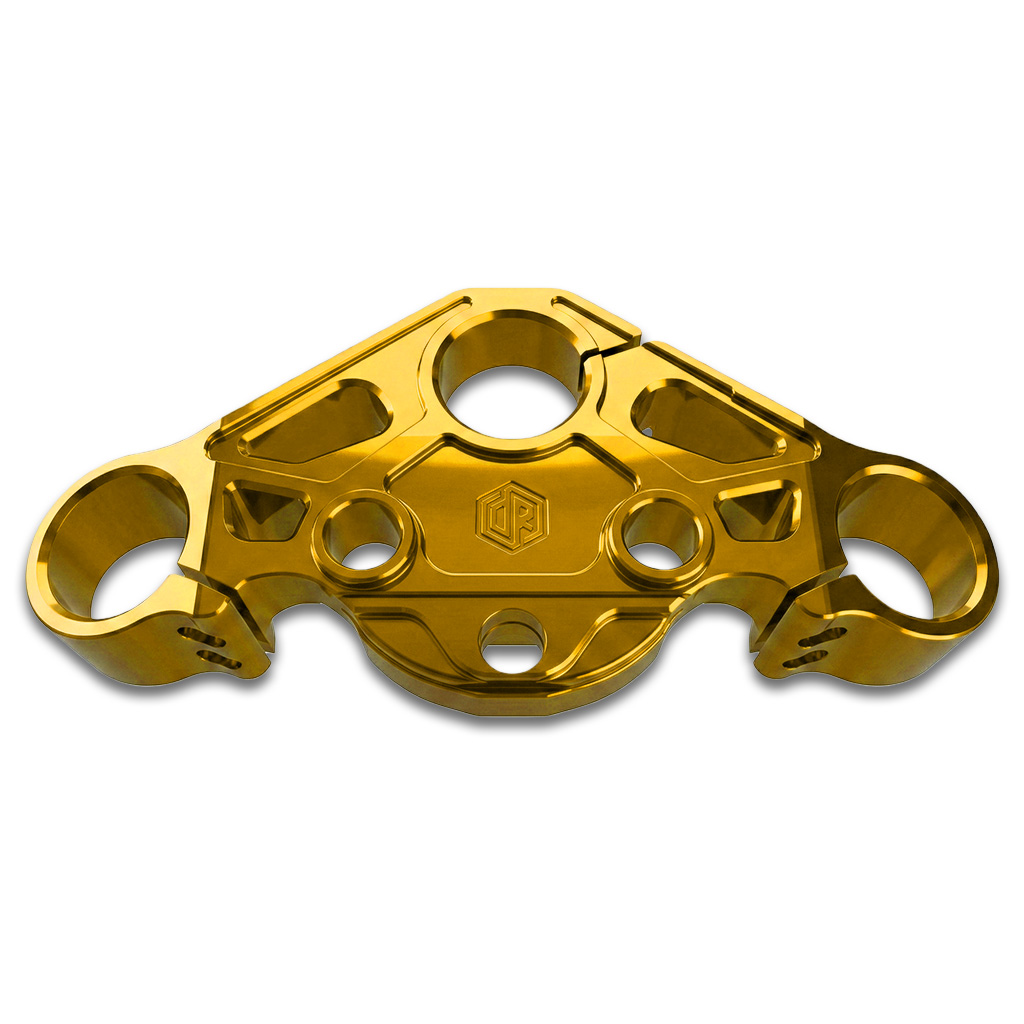 OFFRAMP WARPATH™ Touring Top Triple Tree – 1" Drop CNC Billet Anodizing Finish for Harley Road Glide 2015–2023 - Image 3