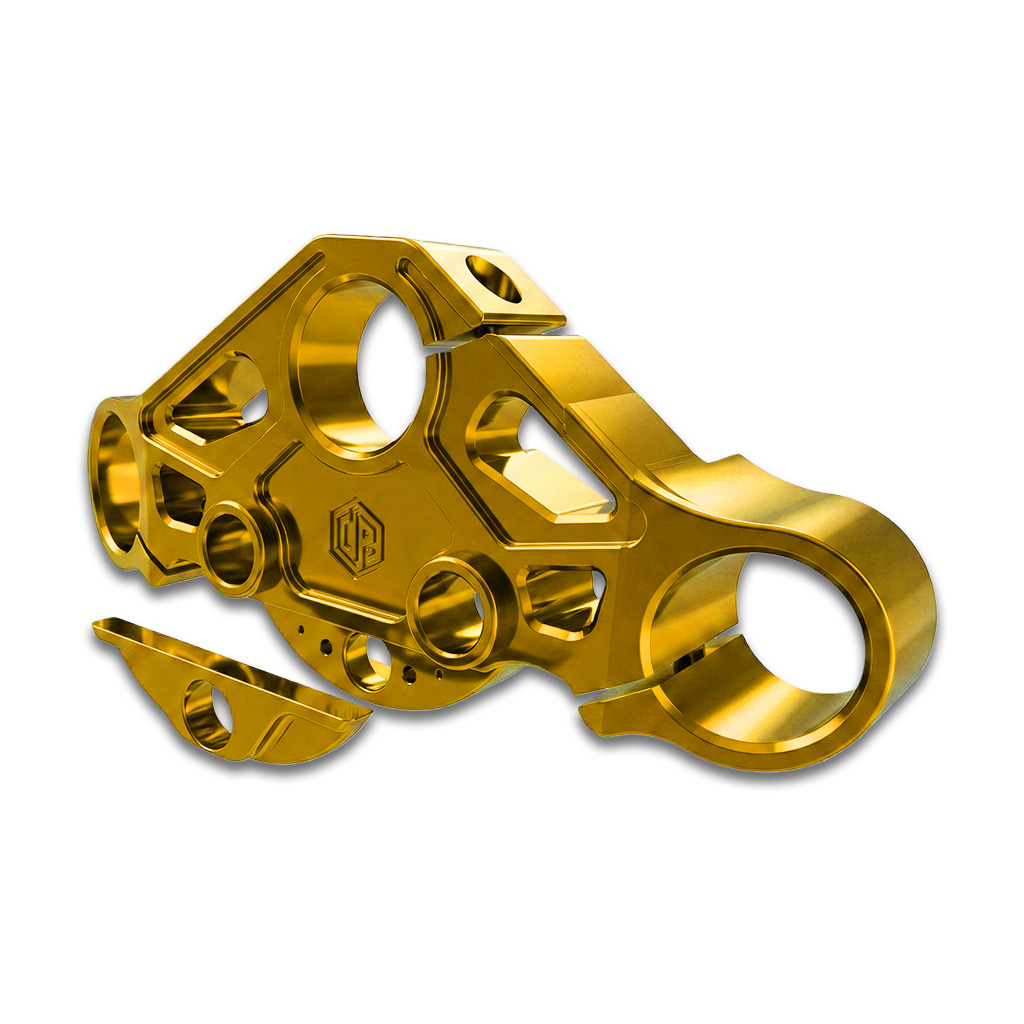 OFFRAMP WARPATH™ Touring Top Triple Tree – 1" Drop CNC Billet Anodizing Finish for Harley Road Glide 2015–2023 - Image 15