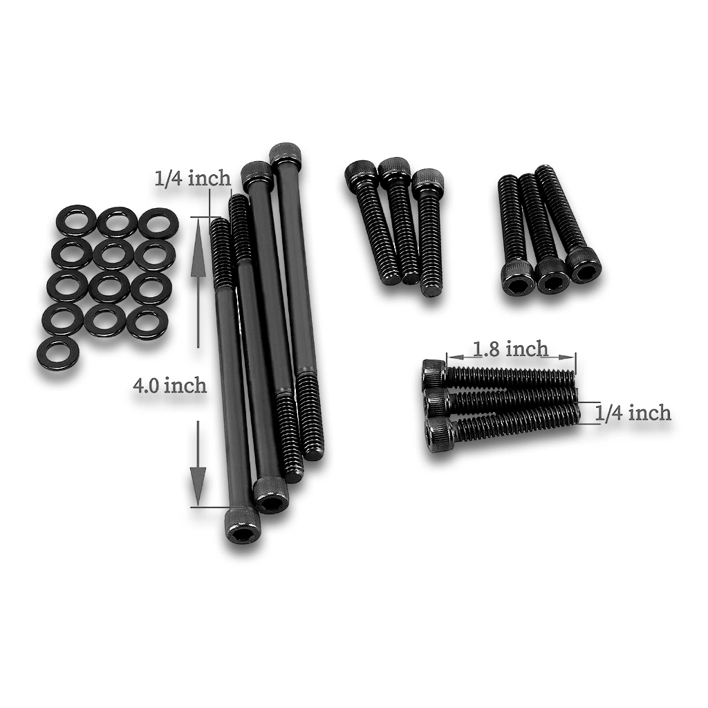 Black Outer Primary Cover Bolt Kit for Harley Softail Models 2006–2017 - Image 2