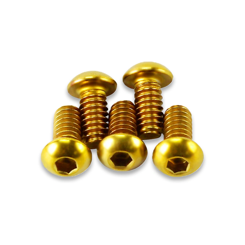 Gold Derby Cover Bolt Kit for Harley Softail & Touring - Image 3