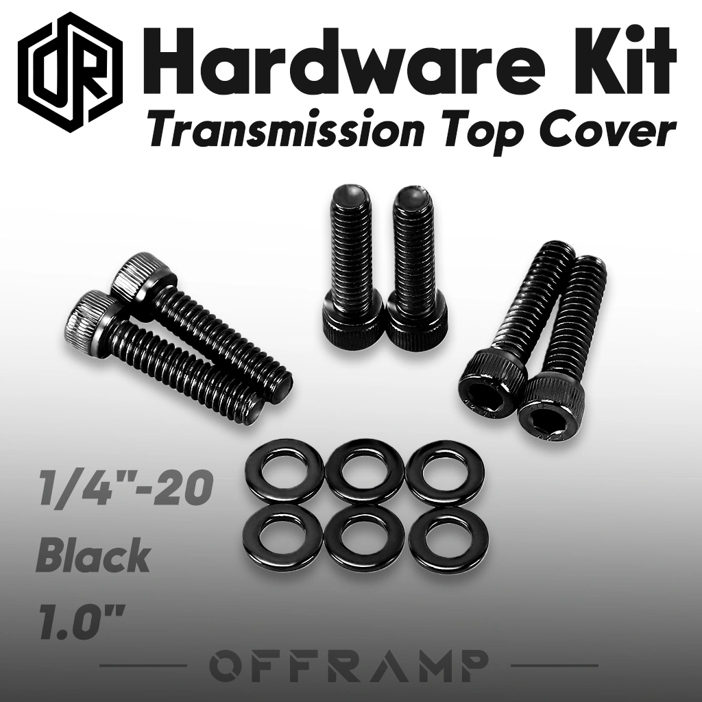 Black Transmission Top Cover Bolt Kit for Harley Softail, Dyna & Touring 2006–2025