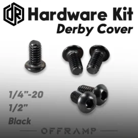 Black Derby Cover Bolt Kit for Harley Softail & Touring