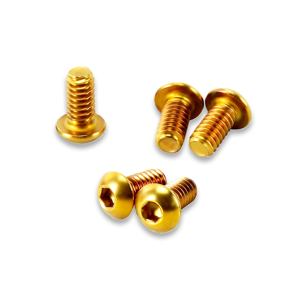 Gold Derby Cover Bolt Kit for Harley Softail & Touring - Image 2