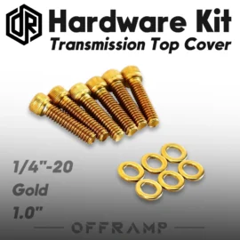 Gold Transmission Top Cover Bolt Kit for Harley Softail, Dyna & Touring 2006–2025