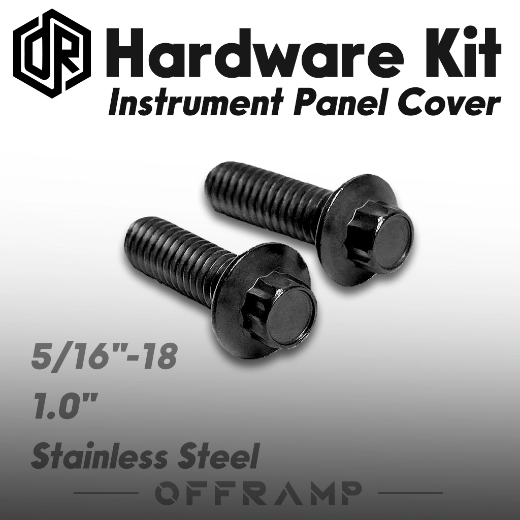 Black Instrument Panel Cover Bolt Kit for Harley Low Rider & Low Rider S 2018–2021