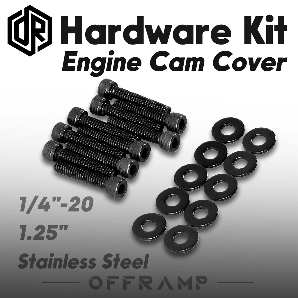 Black M8 Engine Cam Cover Bolt Kit for Harley Softail 2018–Later & Touring 2017–2024