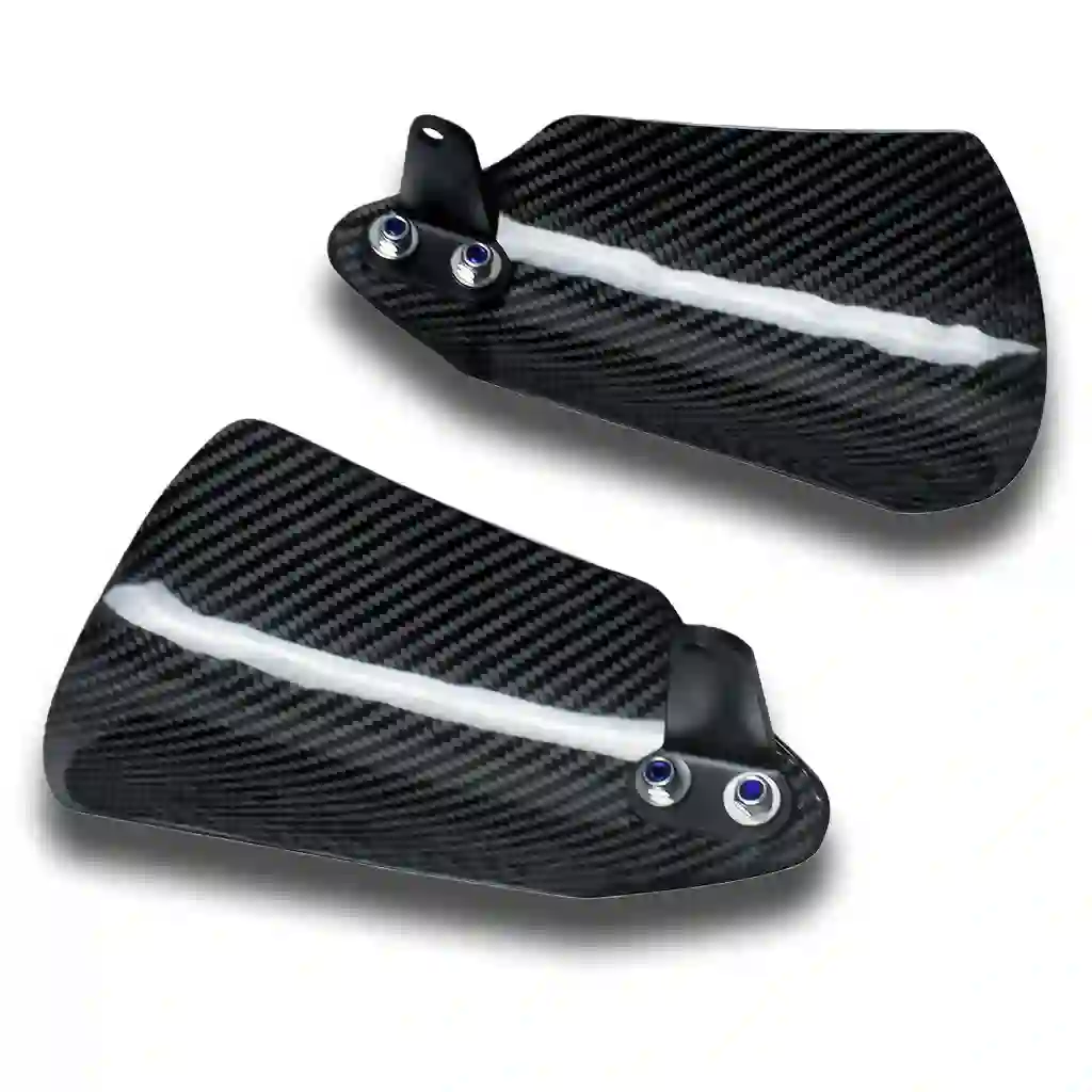 Carbon Fiber Hand Guard Windshields for Harley Rearview Mirrors (Left & Right) - Image 5