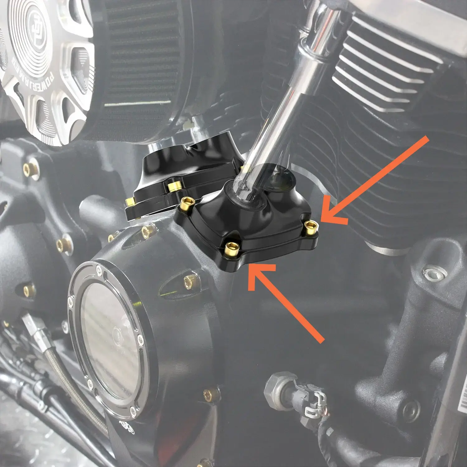 Black Engine Lifter Cover Bolt Kit for Harley Softail, Dyna & Touring 2000–Later - Image 9