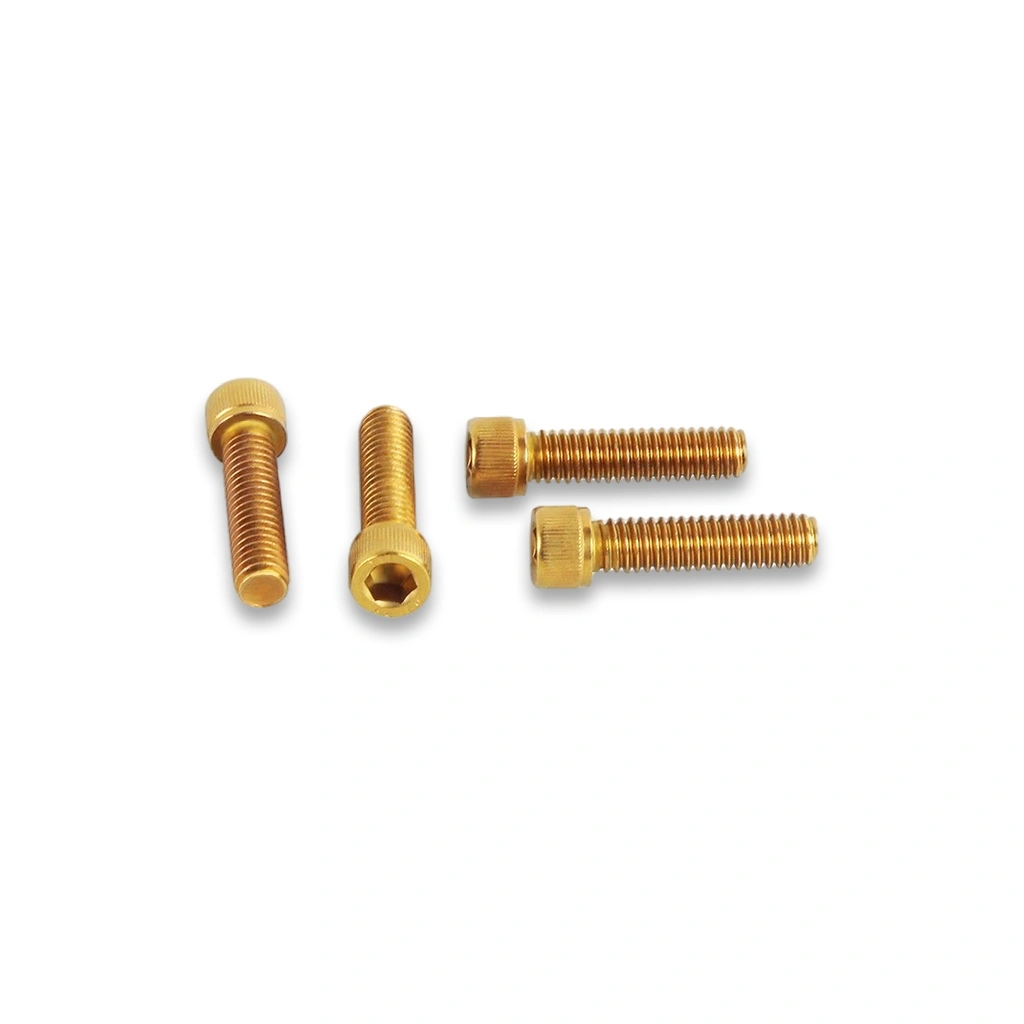 Gold Handlebar Riser Top Cover Bolt Kit for Harley - Image 5