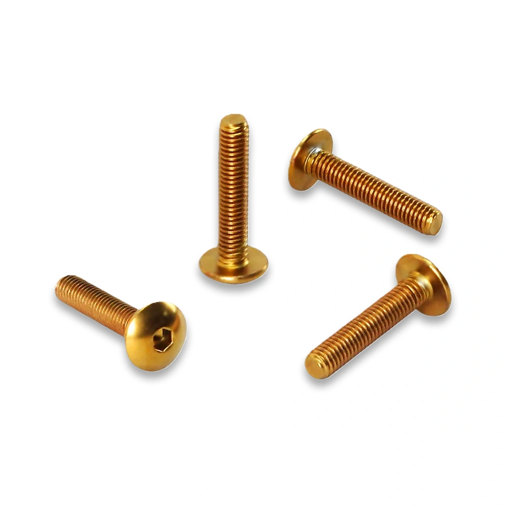 Gold M5 Windshield Bolt Kit for Harley Road Glide 2015–2023 - Image 3