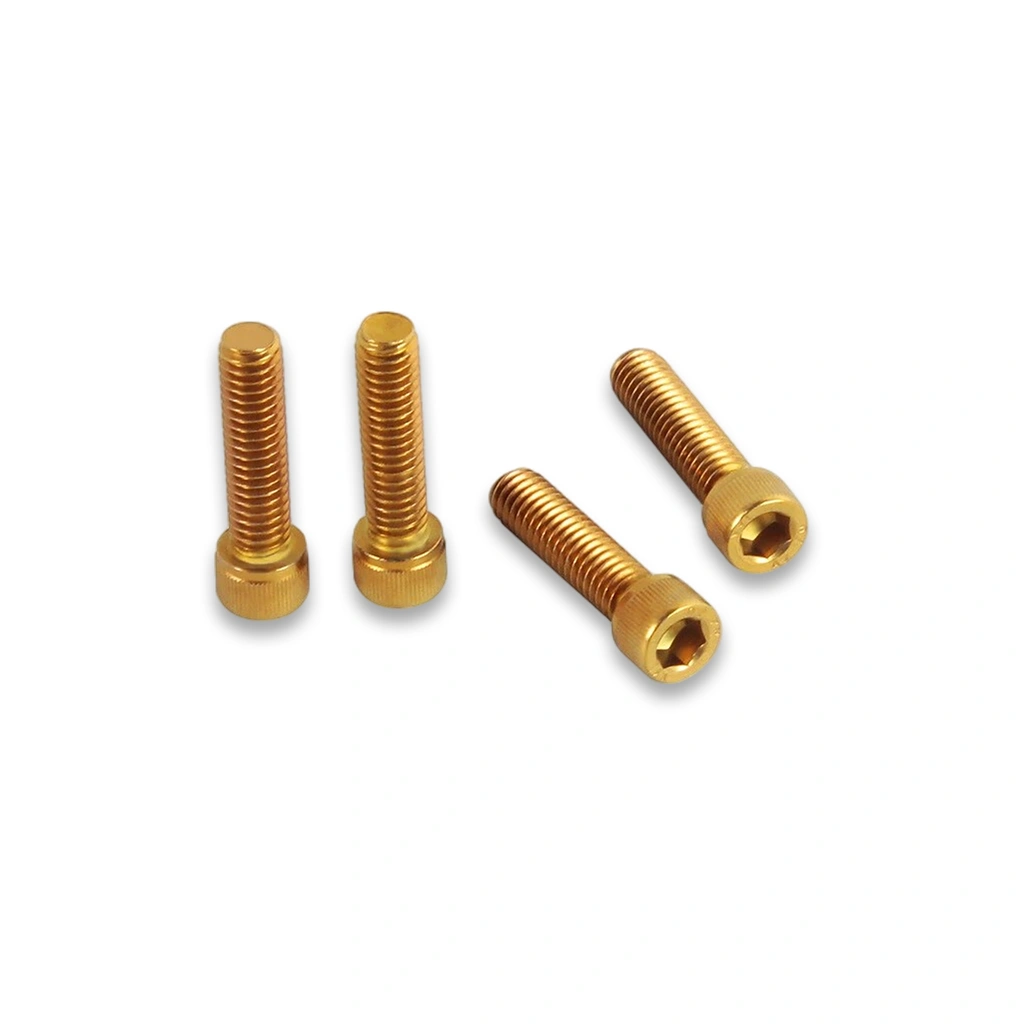 Gold Handlebar Riser Top Cover Bolt Kit for Harley - Image 6