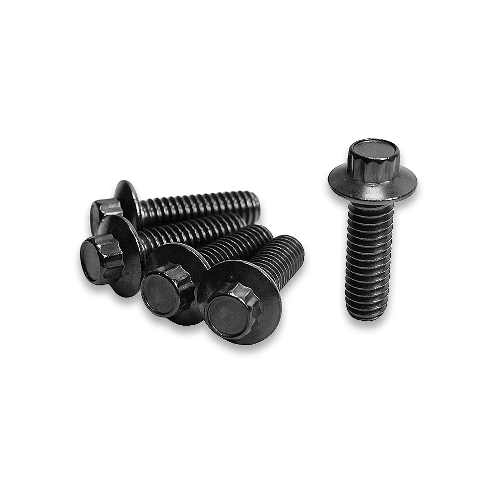 Black Front Brake Rotor Bolt Kit for Harley - Image 2