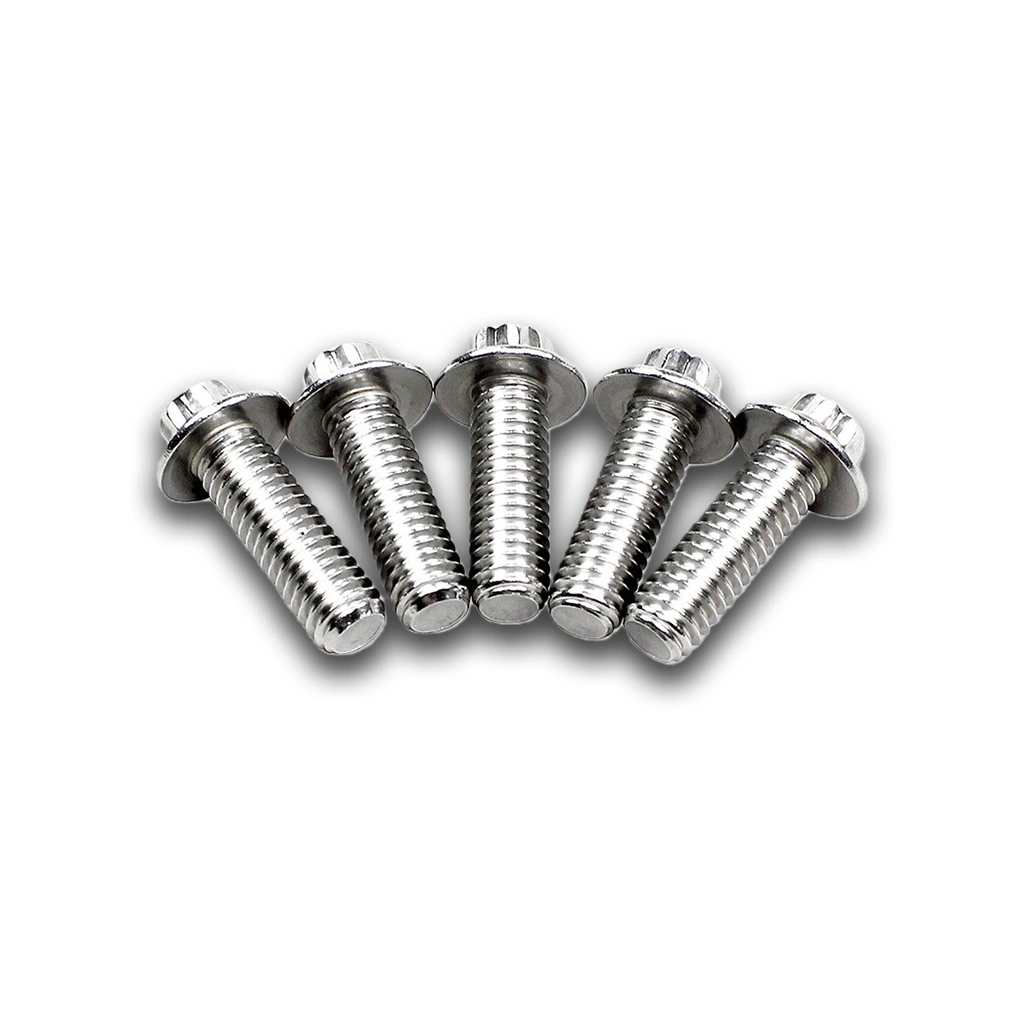 Silver Rear Brake Rotor Bolt Kit for Harley - Image 2