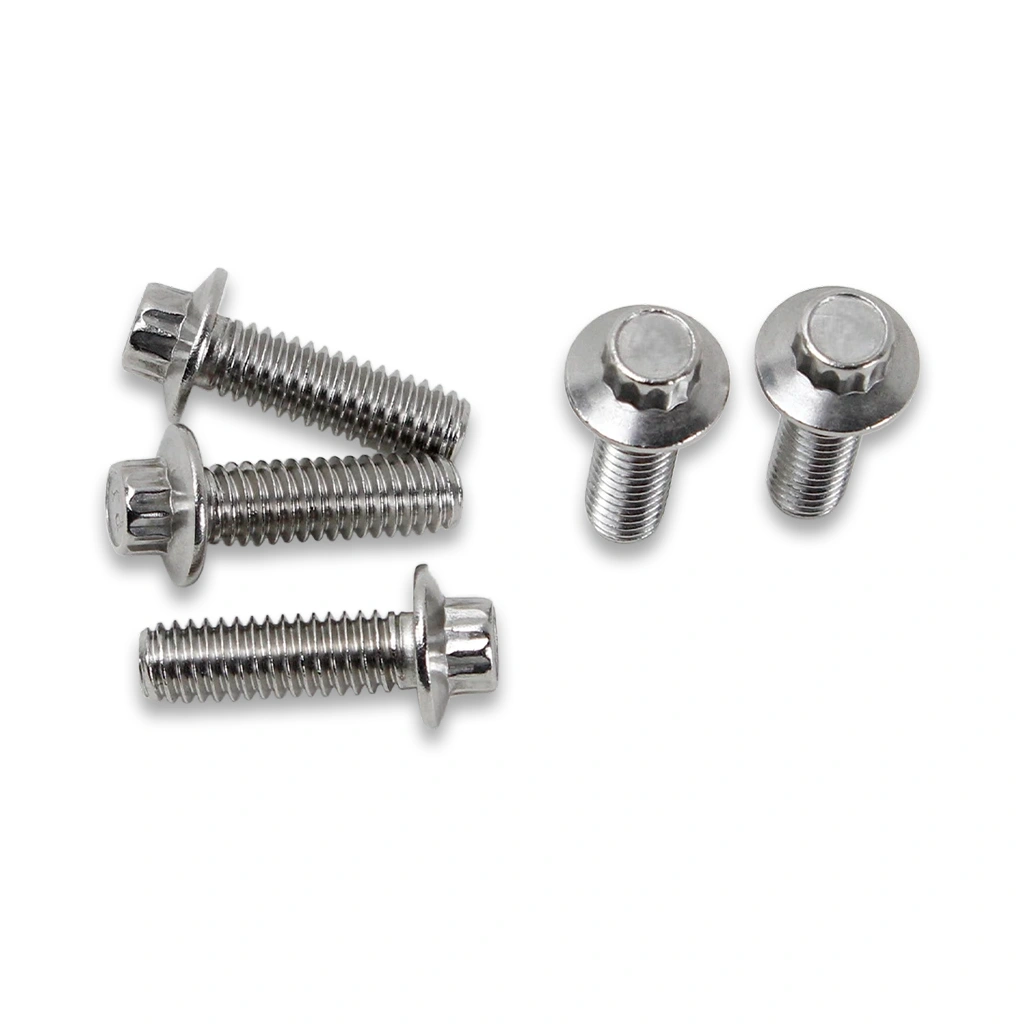 Silver Front Brake Rotor Bolt Kit for Harley - Image 2