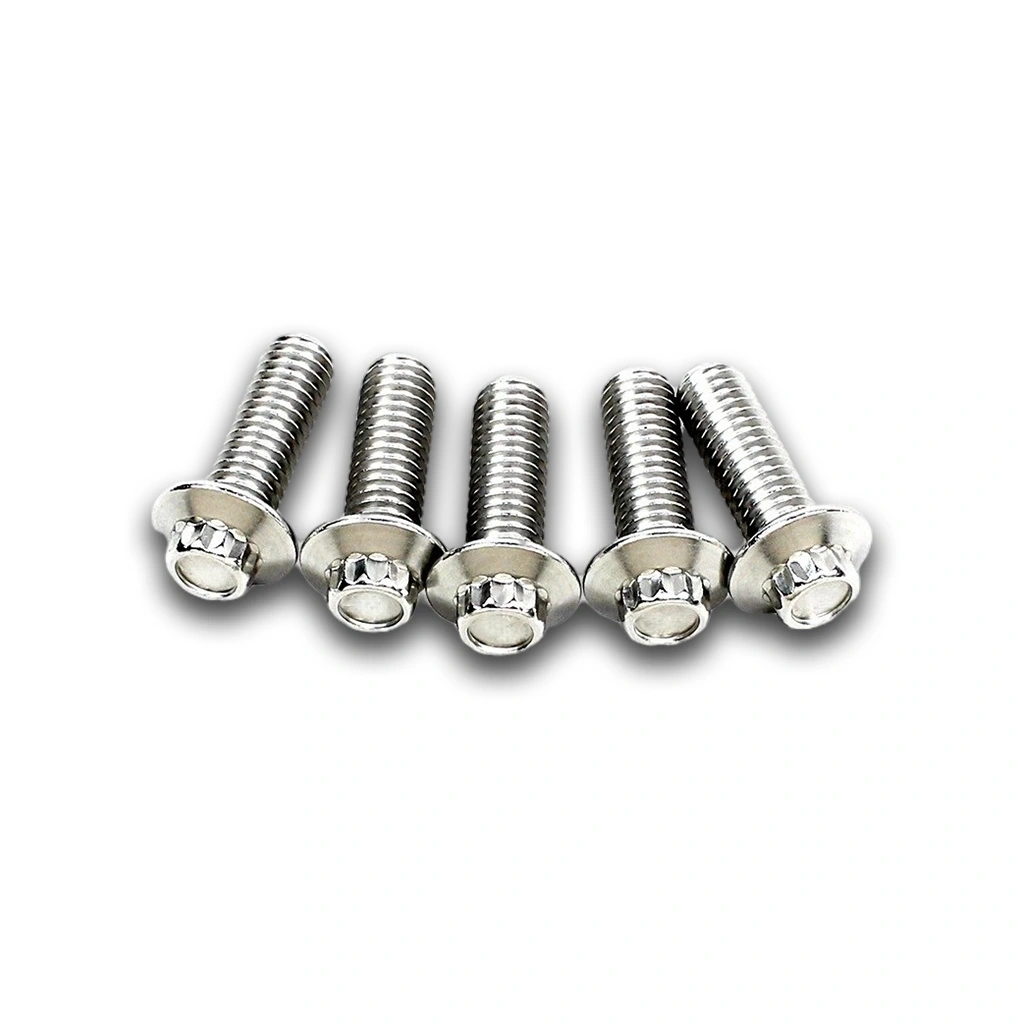 Silver Rear Brake Rotor Bolt Kit for Harley - Image 4