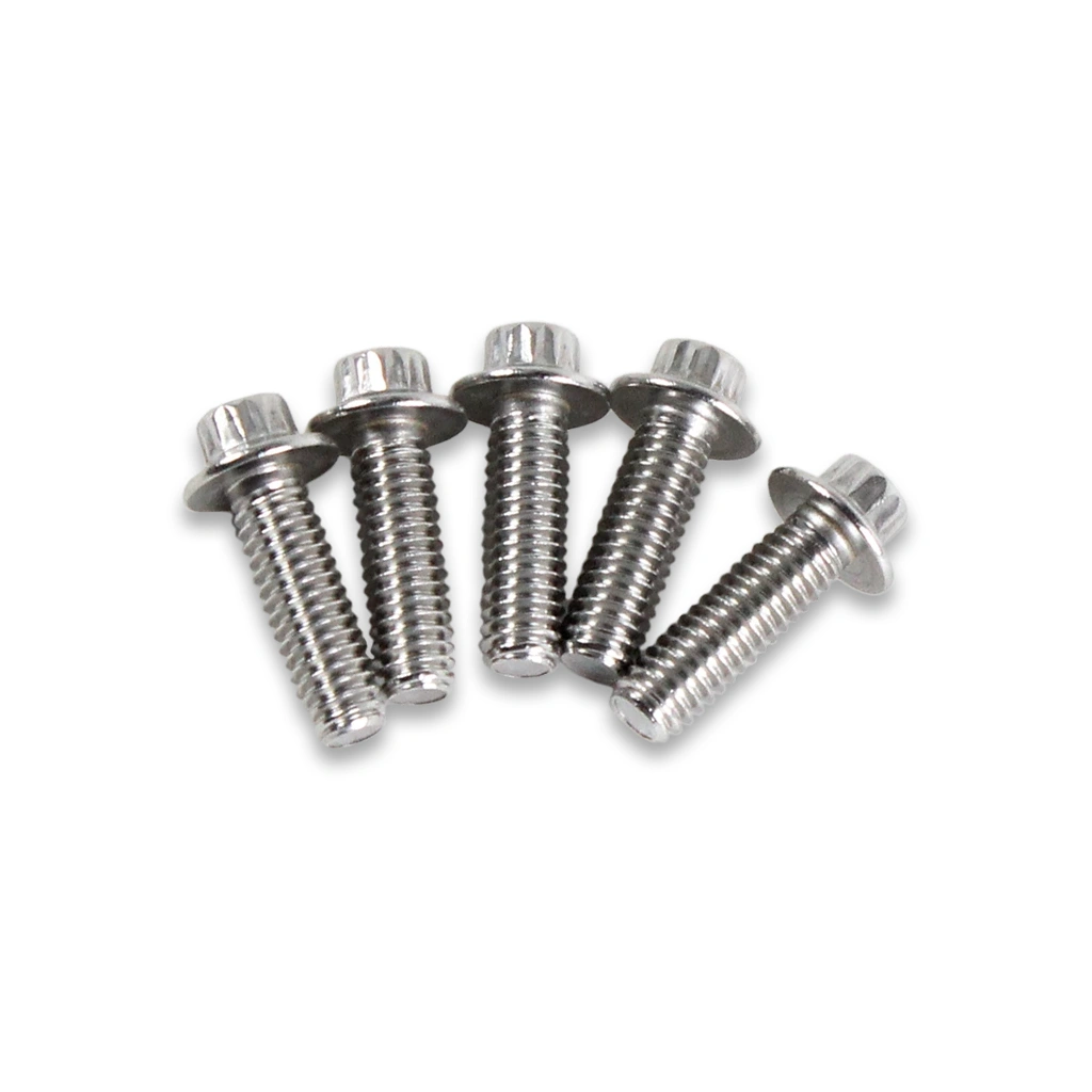 Silver Front Brake Rotor Bolt Kit for Harley - Image 3