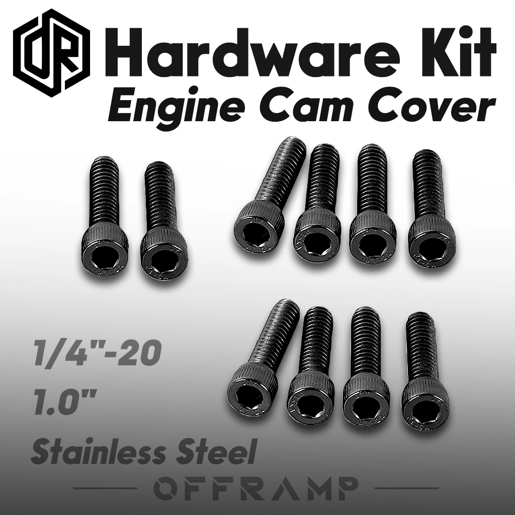 Black Engine Cam Cover Bolt Kit for Harley Softail & Touring 2018–Later