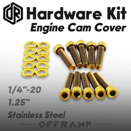 Gold Engine Cam Cover Bolt Kit for Harley Softail, Dyna & Touring 2001–2017