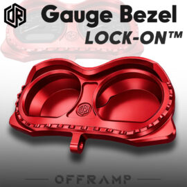 OFFRAMP LOCK-ON™ Gauge Bezel – CNC Machined Red Anodized Finish for Harley Road Glide Touring