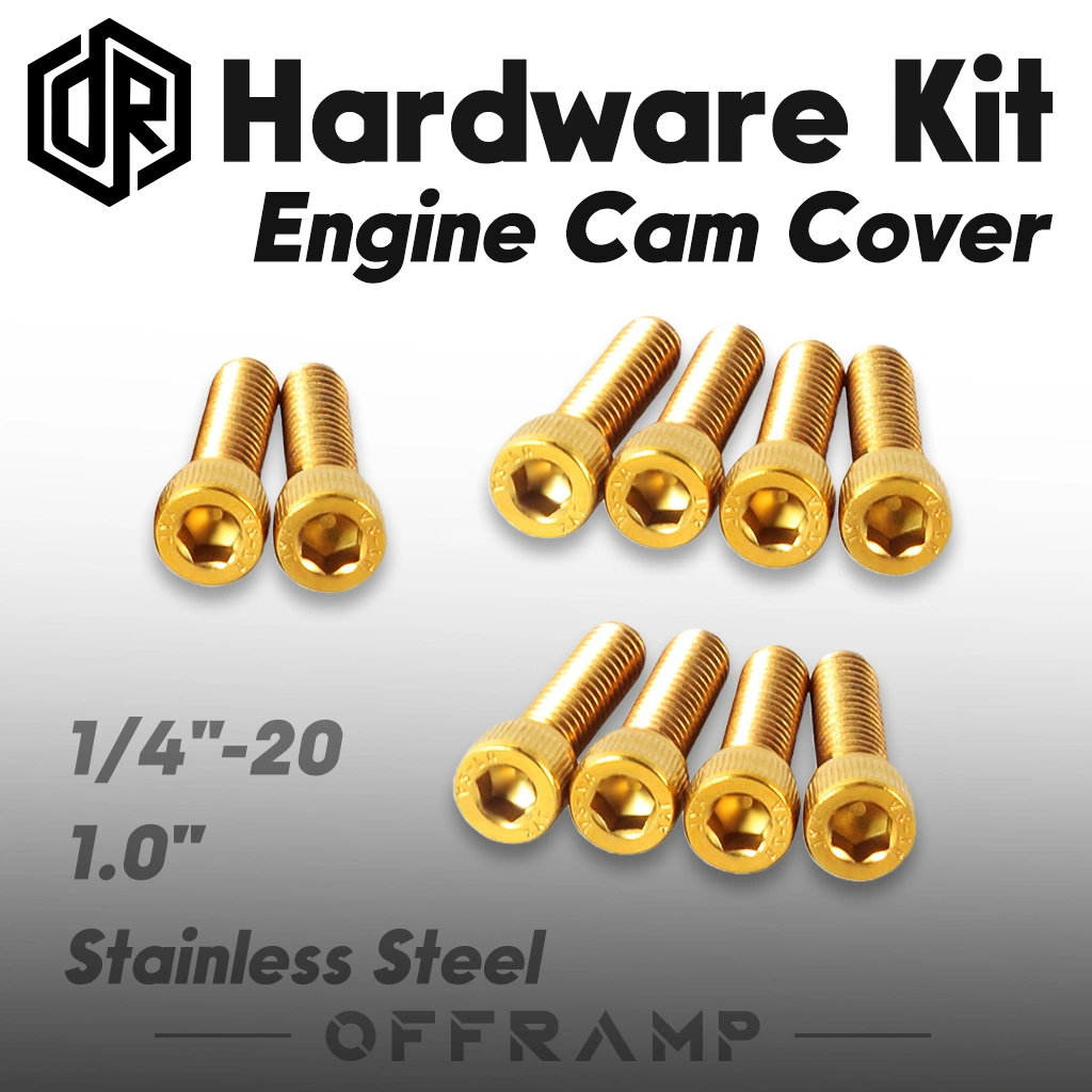 Gold Engine Cam Cover Bolt Kit for Harley Softail & Touring 2018–Later