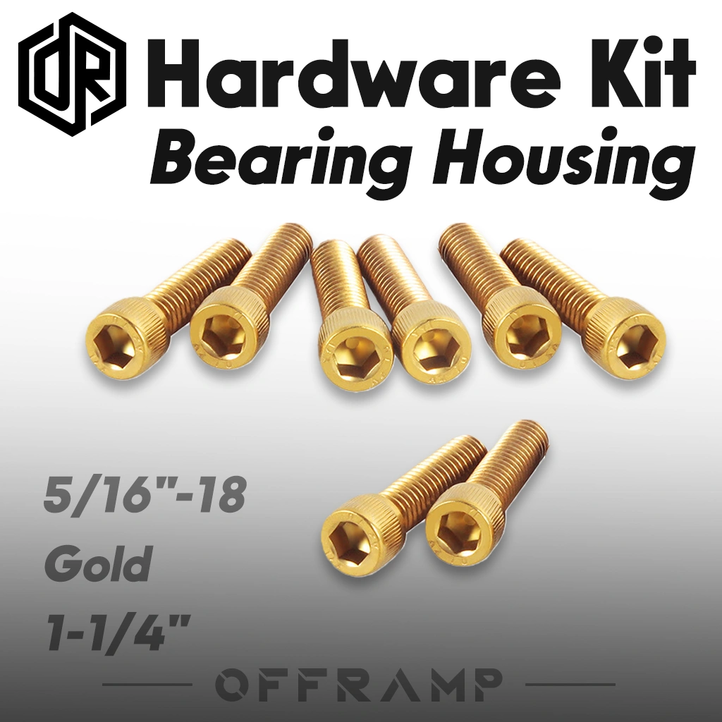 Gold Bearing Housing Bolt Kit for Harley Softail, Dyna & Touring models 2006–Later