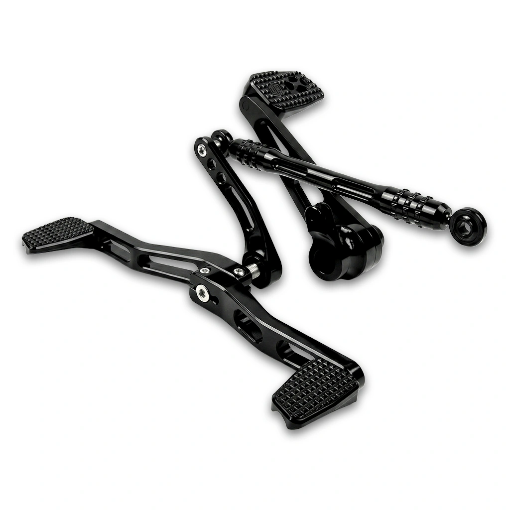 OFFRAMP STRIKE DECK™ Brake Pedal & Shifter Peg Kit for Harley Touring Models 1999–2025, CNC Billet Aluminum Foot Control Upgrade, Multiple Colors - Image 3