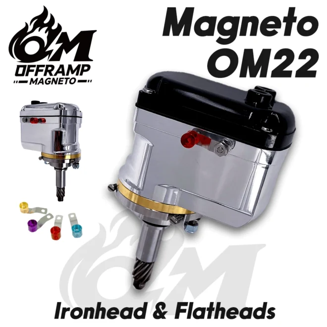 OFFRAMP OM22 Magneto Ignition for Harley Ironhead Sportster (1957–1970) and 45 & 80 Flathead Engines