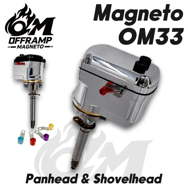OFFRAMP OM33 Magneto Ignition for Harley Big Twin Knucklehead, Panhead & Shovelhead (1936–1969)