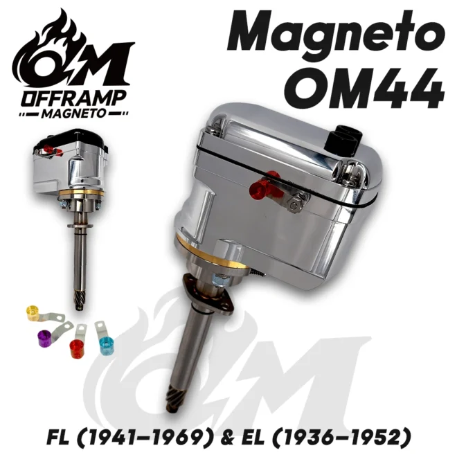 OFFRAMP OM44 Magneto Ignition for Harley Big Twin FL (1941–1969) and EL (1936–1952)
