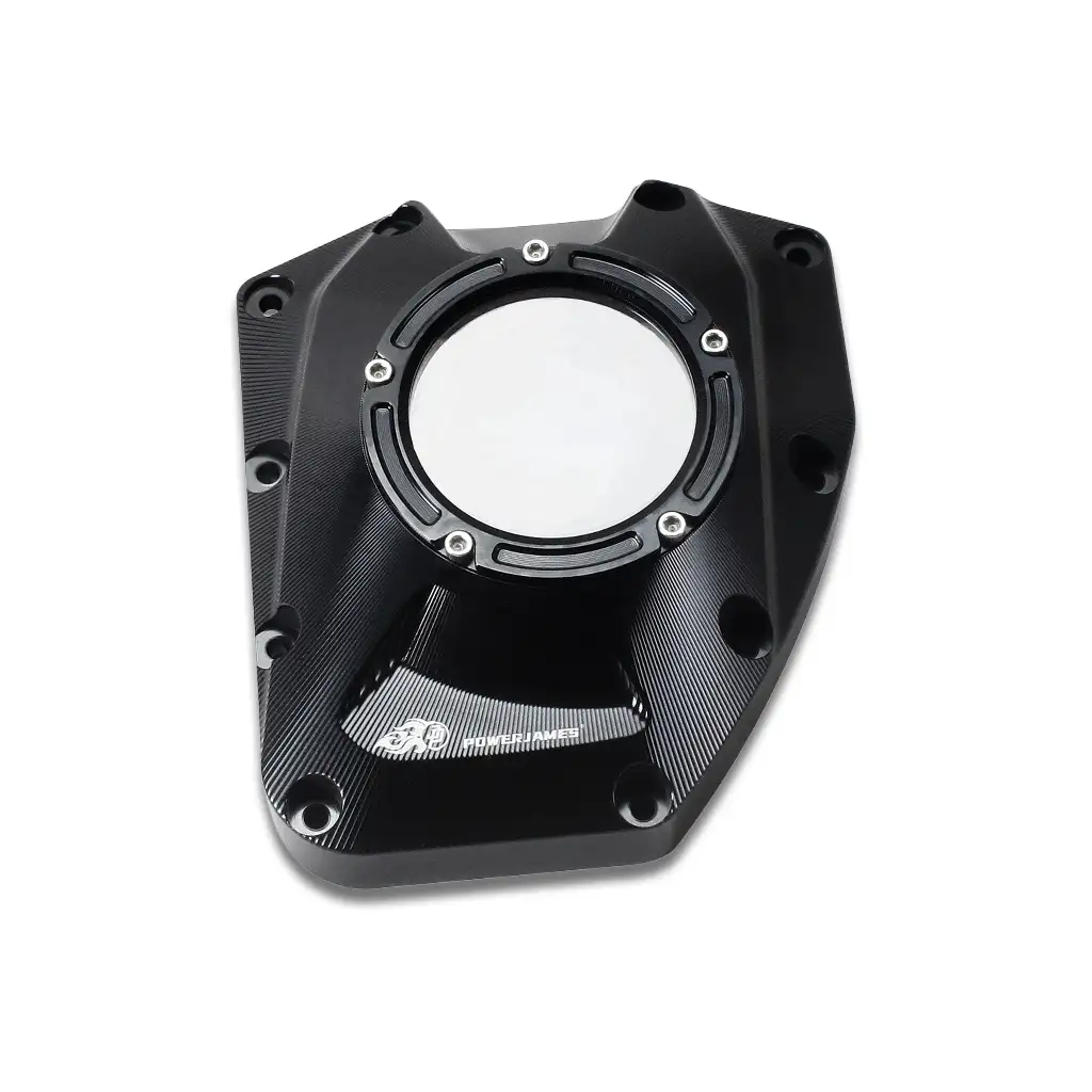 Black Engine Cam Cover for Harley Touring Models 2001-2016, Softail & Dyna Models 2001-2017 - Image 2