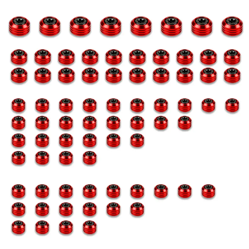 78PCS Titanium Engine Bolt Cover Caps Kit Multi-Color For Harley M8 Touring Models & Softail Models - Image 2